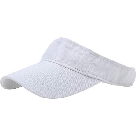 Sport Sun Visor Hats Cotton Ball Caps Empty Top Baseball Sun Cap for Men Women - Picture 1 of 4